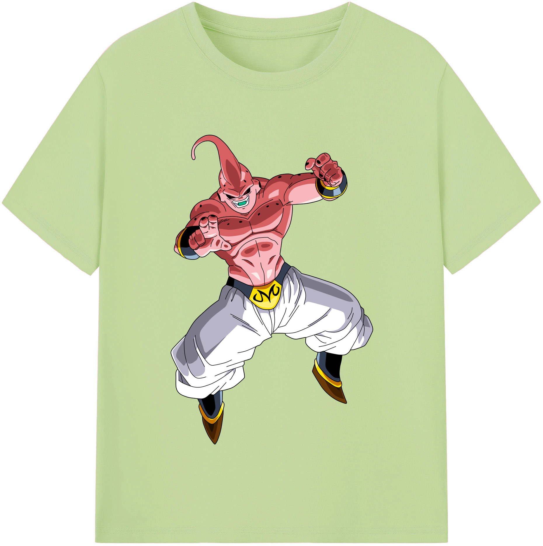 （画像用） ドラゴンボール 魔人ブウ DRAGON BALL Majin Buu 綿100％半袖Tシャツ（フロントプリント）